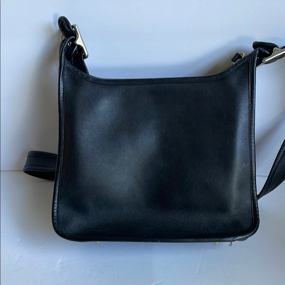 Coach 9966 Black Crossbody Bag Janice Legacy Bag with silver hardware - Picture 2 of 7